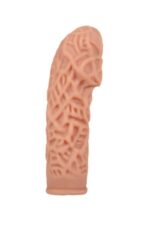 Cock Sleeve penisler Için Çok Özel Üretim Kılıf realistik Et Dokusunda Silikon Materyel üzerindeki Yumuşak Doku ve Özel Kabartmalr sayesinde Uyarıcı Arttırıcı Özellik
