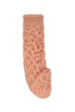 Cock Sleeve penisler Için Çok Özel Üretim Kılıf realistik Et Dokusunda Silikon Materyel üzerindeki Yumuşak Doku ve Özel Kabartmalr sayesinde Uyarıcı Arttırıcı Özellik
