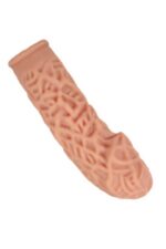 Cock Sleeve penisler Için Çok Özel Üretim Kılıf realistik Et Dokusunda Silikon Materyel üzerindeki Yumuşak Doku ve Özel Kabartmalr sayesinde Uyarıcı Arttırıcı Özellik
