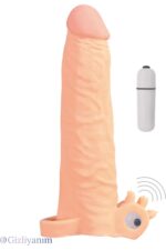 X-Tender Series – X-Tender Realistik Sleve – 19 cm Uzunluk – 5,6 cm Uzatma – Titreşimli Sleve – 120 gr Ağırlığında – Gerçekçi Ten Dokusunda