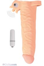 X-Tender Series – X-Tender Realistik Sleve – 19 cm Uzunluk – 5,6 cm Uzatma – Titreşimli Sleve – 120 gr Ağırlığında – Gerçekçi Ten Dokusunda