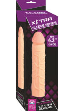 EXTRA SLEEVE SİLİKON PENİS KILIFI 16 CM 5 CM DOLGU TEN RENGİ