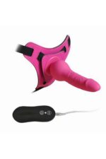 Harnes Silikon Vibratör Pembe Renk – 10 Fonksiyonlu Titreşim – 100% Silikon – Belden Bağlamalı Vibratör – 16 cm Pembe