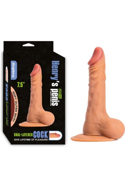 Henry’s Dildo 1. Sınıf Malzeme Realistik Dildo Yüksek Kalite Vantuz 19 cm UzunlukYüksek Kaliteli Vantuzlu Realistik Dildo – 19 cm Testisli Damarlı