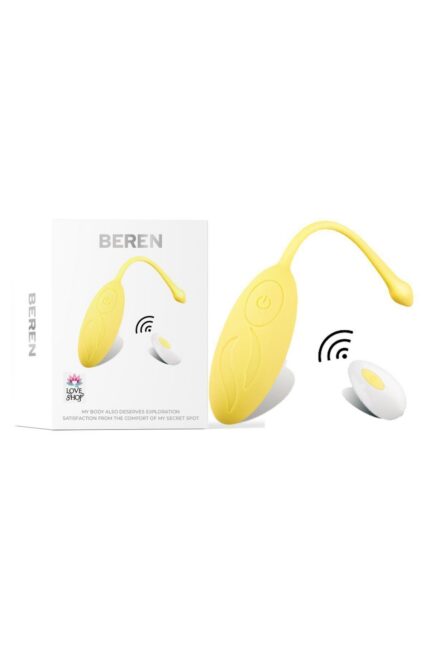 BEREN Vibratör/Vajinal Ve Anal Kullanım/USB Şarjlı/Uzaktan Kumandalı/12 Fonksiyon Titreşimli 7 cm (Top) Uzunluğu, 3 cm Eninde