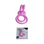 PEMBE KLİTORİS UYARICILI TİTREŞİMLİ PENİS HALKASI | NEW RABBIT RING PINK, ÜST KALİTE SİLİKON