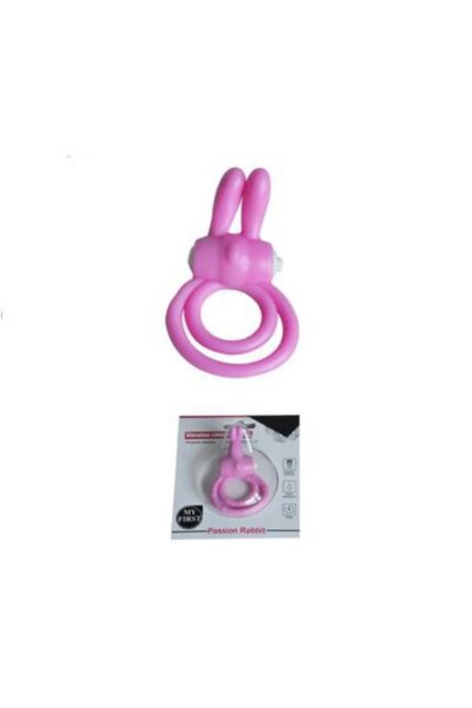 PEMBE KLİTORİS UYARICILI TİTREŞİMLİ PENİS HALKASI | NEW RABBIT RING PINK, ÜST KALİTE SİLİKON