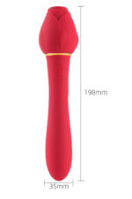 TINDA – 20 MOD GÜÇLÜ TİTREŞİM, 12 MOD EMME, ANAL-VAJİNAL-KLİTORİS UYARICI, ÇİFT MOTORLU