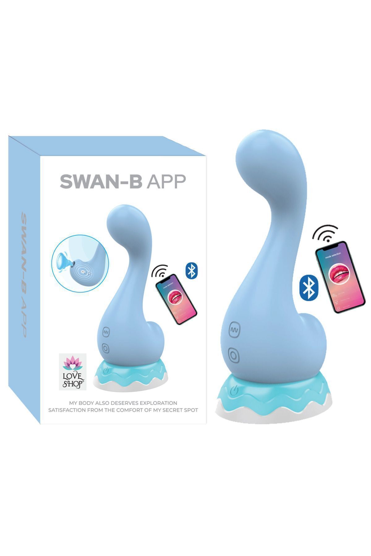 Swan-B App -Lila Renkli Vibratör 7 Emme ve Titreşim Modu Vajinal-Anal Kullanım Iç Çamaşır Içinde Kullanım , Günlük Hayatta Kulanılabilme 13.5 cm Yükseklik(Uzunluk), 6,5 cm Eninde Swan-B App -Lila Renkli Vibratör 7 Emme ve Titreşim Modu Vajinal-Anal Kullanım Iç Çamaşır Içinde Kullanım , Günlük Hayatta Kulanılabilme 13.5 cm Yükseklik(Uzunluk), 6,5 cm Eninde
