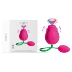 Rose Vibratör 5 Fonksiyonlu Emme Özelliği Vajinal-Klitoris ve G Uyarıcı Olarak Kullanıma Uygun Çift Motorlu 10 Mod Güçlü Titreşim Klitoris – G Nokta Uyaran Usb Şarj 7.6 Cm Gül Vibratör