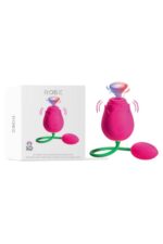 Rose Vibratör 5 Fonksiyonlu Emme Özelliği Vajinal-Klitoris ve G Uyarıcı Olarak Kullanıma Uygun Çift Motorlu 10 Mod Güçlü Titreşim Klitoris – G Nokta Uyaran Usb Şarj 7.6 Cm Gül Vibratör