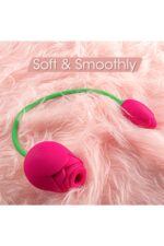 Rose Vibratör 5 Fonksiyonlu Emme Özelliği Vajinal-Klitoris ve G Uyarıcı Olarak Kullanıma Uygun Çift Motorlu 10 Mod Güçlü Titreşim Klitoris – G Nokta Uyaran Usb Şarj 7.6 Cm Gül Vibratör