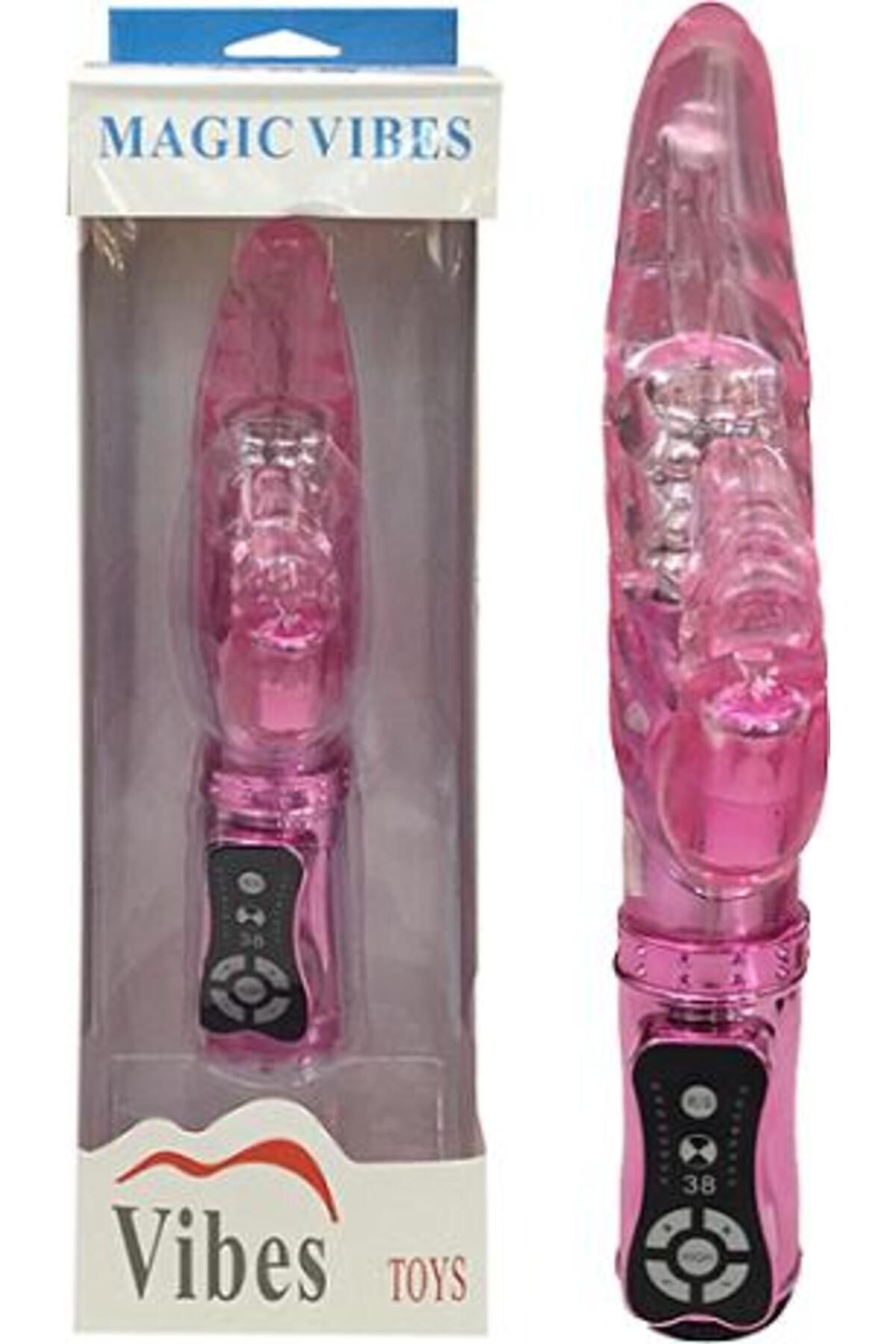 Magic Vibes Sophie / -38 Fonksiyonlu Titreşim -Su Geçirmez Klitoris Uyarıcılı – Tavşan Vibratör – Pembe Renkli -Rotasyonlu – 28 cm Uzunluğunda Magic Vibes Sophie / -38 Fonksiyonlu Titreşim -Su Geçirmez Klitoris Uyarıcılı – Tavşan Vibratör – Pembe Renkli -Rotasyonlu – 28 cm Uzunluğunda