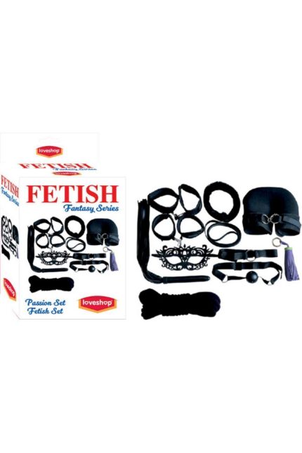 9 Parça Fetiş Özel Seti 9 Parçalı Fetish Fantasy Özel Set Kelepçe, Kırbaç, Maske ve Daha Fazlası