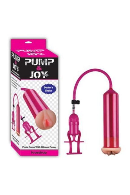 Pump & Joy Penis Pump Vajinalı Girişli Penis Pompası Yüksek Vakum Kapasiteli, Teknolojik Yapım./ Vajina Başlıklı Slikon Kapaklı Penis Pompası ile Büyüme ve Güçlü Emiş