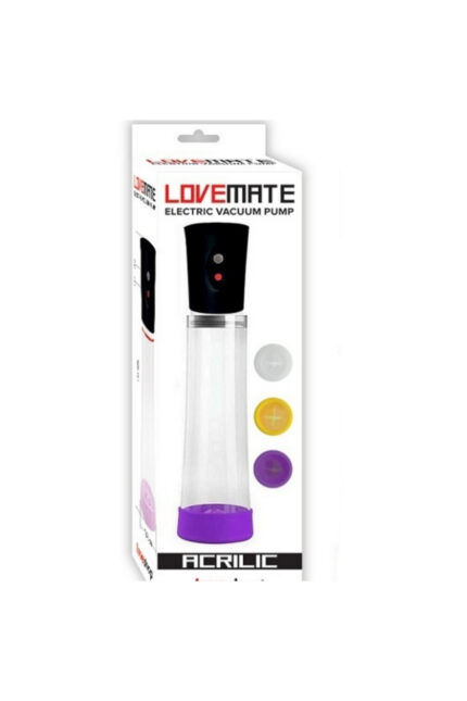 ‘- Lovemate Güçlü Performanslı Elektrikli Penis Pompası – USB Şarjlı, Anında Etki- GÜÇLÜ VAKUM GÜCÜ – DOKUNMATİK KULLANIM – ÜÇ YEDEK BAŞLIK