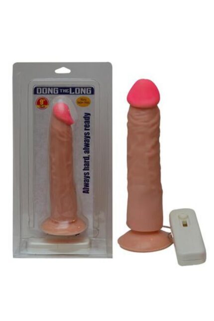 Özel Tasarım Haz Artıran Gerçekçi Penis – 22.8 cm Uzunluk, Titreşimli, Güçlü VantuzluDeng The Long Vibratör Love Clone Özellik Realistik Titreşimli
