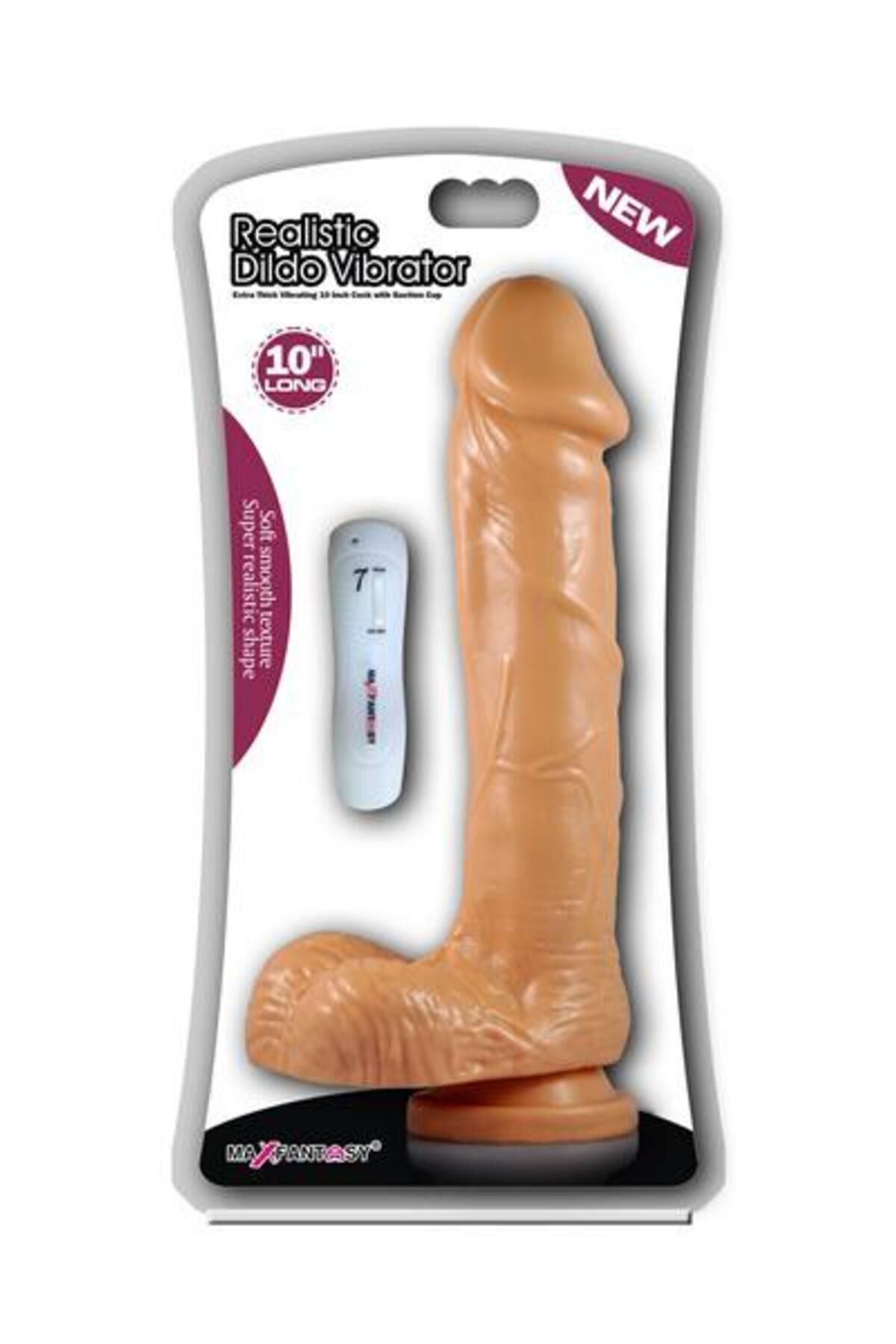 Realistik Vibratör – 25.5 cm Uzunluk, Güçlü Vantuzlu,Ten Renginde Kumandalı Damarlı Realistik Vibratör – 25.5 cm Uzunluk, Güçlü Vantuzlu,Ten Renginde Kumandalı Damarlı