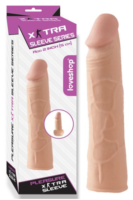 5cm Dolgu Uzatmalı Toplam 17 cm Penis Kılıfı – Ten Hassasiyetinde Tpi Materyal