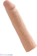 5cm Dolgu Uzatmalı Toplam 17 cm Penis Kılıfı – Ten Hassasiyetinde Tpi Materyal