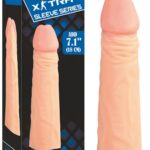 Toplam Uzunluğu 17 cm/ 5 cm Dolgulu Penis Kılıfı Ten Hassasiyetinde