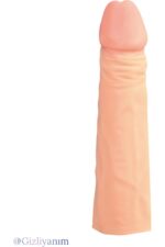 Toplam Uzunluğu 17 cm/ 5 cm Dolgulu Penis Kılıfı Ten Hassasiyetinde