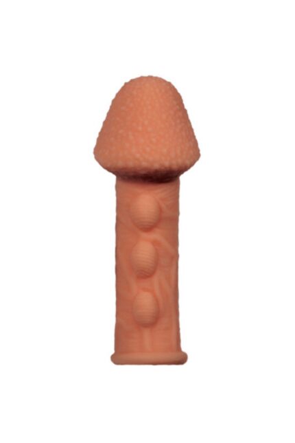 Ekstra Dolgu İle Kalınlaştıran Penis Kılıfı – COCK SLEEVE Kabatma Desenli Tırtıklı