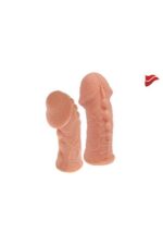 Ekstra Dolgu İle Kalınlaştıran Penis Kılıfı – COCK SLEEVE Kabatma Desenli Tırtıklı