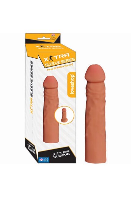 EXTRA SLEVE Silikon Penis Kılıfı – 5 cm Ekstra Dolgu -Toplam 17 cm Damarlı