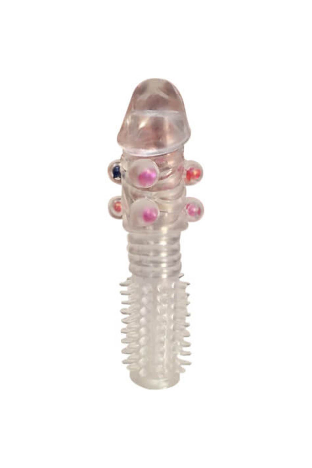 Vajinal Uyarı Özelliği, Penis Kılıfı – Tırtıklı Boncuklu Vajinal Uyarı Özelliği, Penis Kılıfı – Tırtıklı Boncuklu