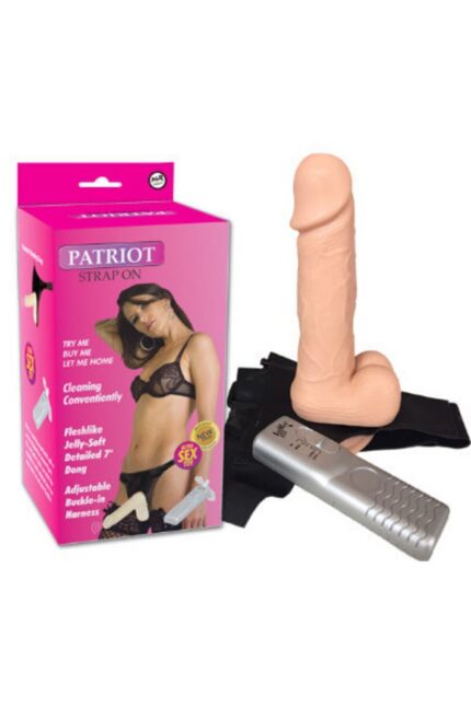 Patriot Strap-on Orjinal Kemer Titreşimli Belden Bağlama İçi Dolu Anal Vajinal Kullanım Çiftler İçin