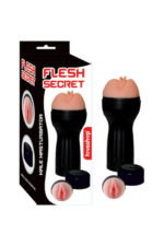 FLESH SECRET – SAKLAMA KABI ŞEKLİNDE MASTURBATÖR, ET DOKUSUNDA HASSAS YAPI, TEN RENGİ, 750 GR