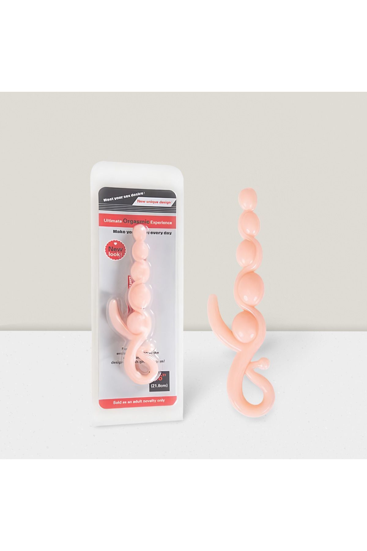 Açık Ten Renkli Klitoris Uyarıcılı Boğumlu Aurodinamic 21,8 cm Anal Boncuk – Kolay Temizlenebilir Açık Ten Renkli Klitoris Uyarıcılı Boğumlu Aurodinamic 21,8 cm Anal Boncuk – Kolay Temizlenebilir