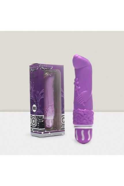Cupid Mor Vibratör / Anal Plug – G Noktası Uyarıcı Tasarım ile Mor Renkte Zevk 11 cm 8 Mod Titreşim