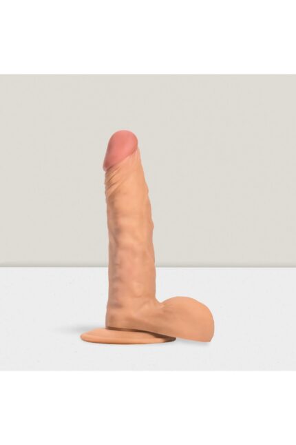 Colin’s Dildo 21 cm Realistik Penis Dildo – Açık Ten Rengi ve Yüksek Vantuzlu – Cilt Dostu Saf Silikon İçerikli