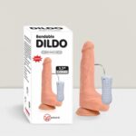 Solid Dildos 9,5”(24 cm ) Titreşimli Penis Vibratör-24.1 cm-Güçlü Vantuz-Kıkırdaklı Şekil Verilebilen 3 Kademe Kumandalı