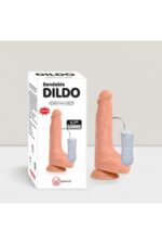 Solid Dildos 9,5”(24 cm ) Titreşimli Penis Vibratör-24.1 cm-Güçlü Vantuz-Kıkırdaklı Şekil Verilebilen 3 Kademe Kumandalı