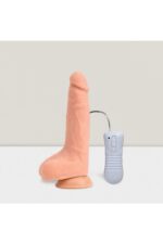 Solid Dildos 9,5”(24 cm ) Titreşimli Penis Vibratör-24.1 cm-Güçlü Vantuz-Kıkırdaklı Şekil Verilebilen 3 Kademe Kumandalı