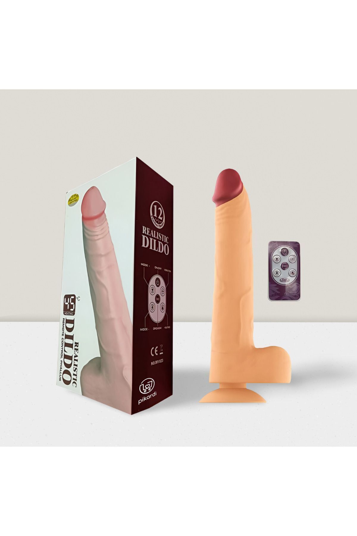 Realistik Penis Vibratör 19 cm Açık Ten Rengi 12 Titreşim Modu Yüksek Vantuzlu 360 Derece Rotasyon Isıtmalı Realistik Penis Vibratör 19 cm Açık Ten Rengi 12 Titreşim Modu Yüksek Vantuzlu 360 Derece Rotasyon Isıtmalı