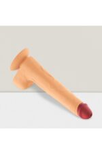Realistik Penis Vibratör 19 cm Açık Ten Rengi 12 Titreşim Modu Yüksek Vantuzlu 360 Derece Rotasyon Isıtmalı
