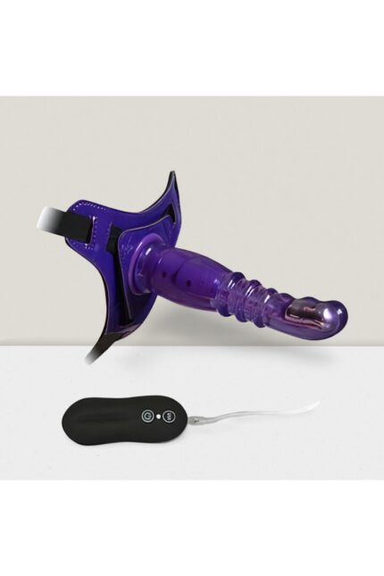 Belden Bağlamalı Mavi Renkte 10 Farklı Titreşim Modunda Silikon Dildo