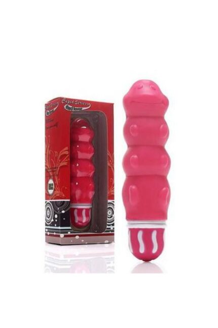 Kırmızı Renkli G Noktası İçin 11 cm Boyunda 3 cm Çap Titreşimli Boğumlu Vibratör 8 Hız Ayarlı
