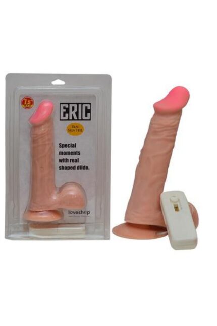 Gerçekçi Tetisli Titreşimli Penis – 19 cm Uzunluk, Esnek Yapı, Titreşim Modları