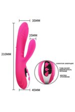 Isıtmalı Sessiz Pembe G Noktası Tavşan Vibratör – Yüksek Kalite USB Şarjlı