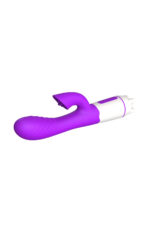 Sessiz USB Şarjlı Klitoris Uyarıcı Tavşan Vibratör – 19 cm – Mor 36 Mod Titreşim