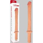 Ultra Uzun Dildo – 45 cm Boy, Vantuzlu ve Realistik İkili Kullanım