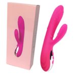 Pembe Titreşimli Isıtıcılı USB Şarjlı (Anal Vajinal ) Kullanım Tavşan Vibratör -21 cm–2 Motor