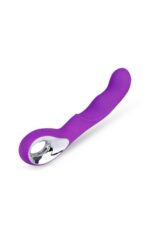 Mor Renkli USB Şarjlı Titreşimli Vibratör – 10 Mod – 20 cm
