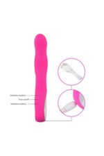 Mor Renkli USB Şarjlı Titreşimli Vibratör – 10 Mod – 20 cm