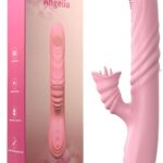 USB Şarjlı Çift Başlıklı Titreşiml Rotasyonlu Tavşan Vibratör – Sessiz Mod – Pembe